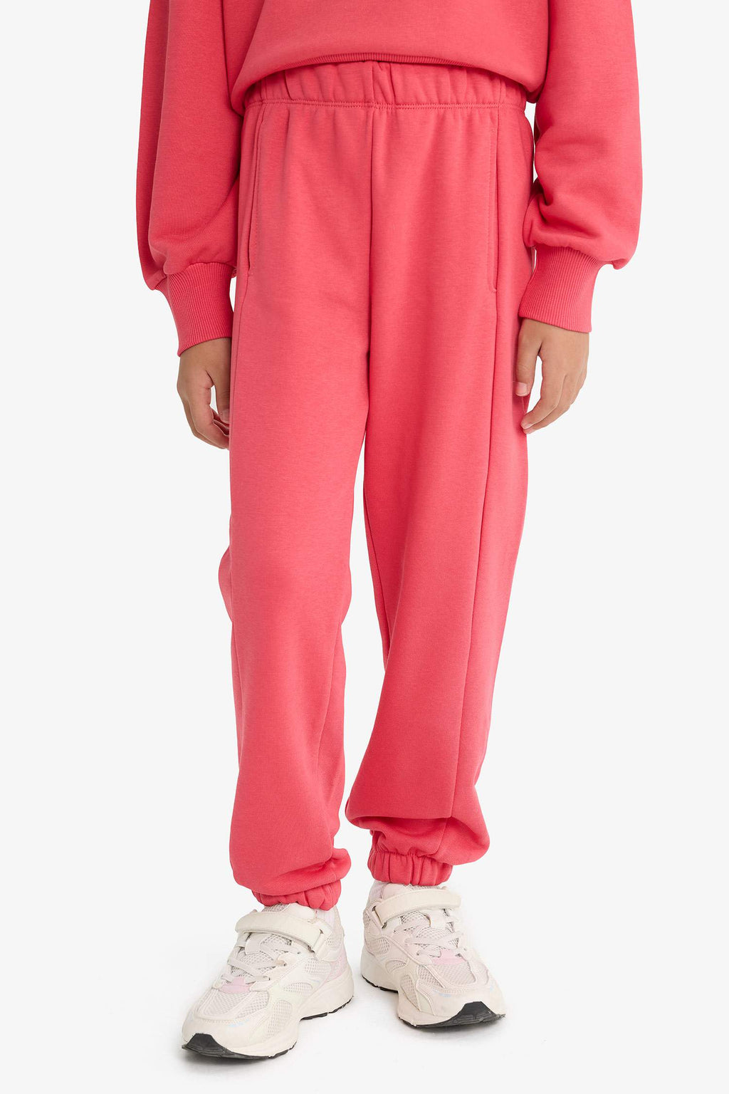 Girls 2-Piece Set Printed Sweatshirt Tracksuit Bottoms