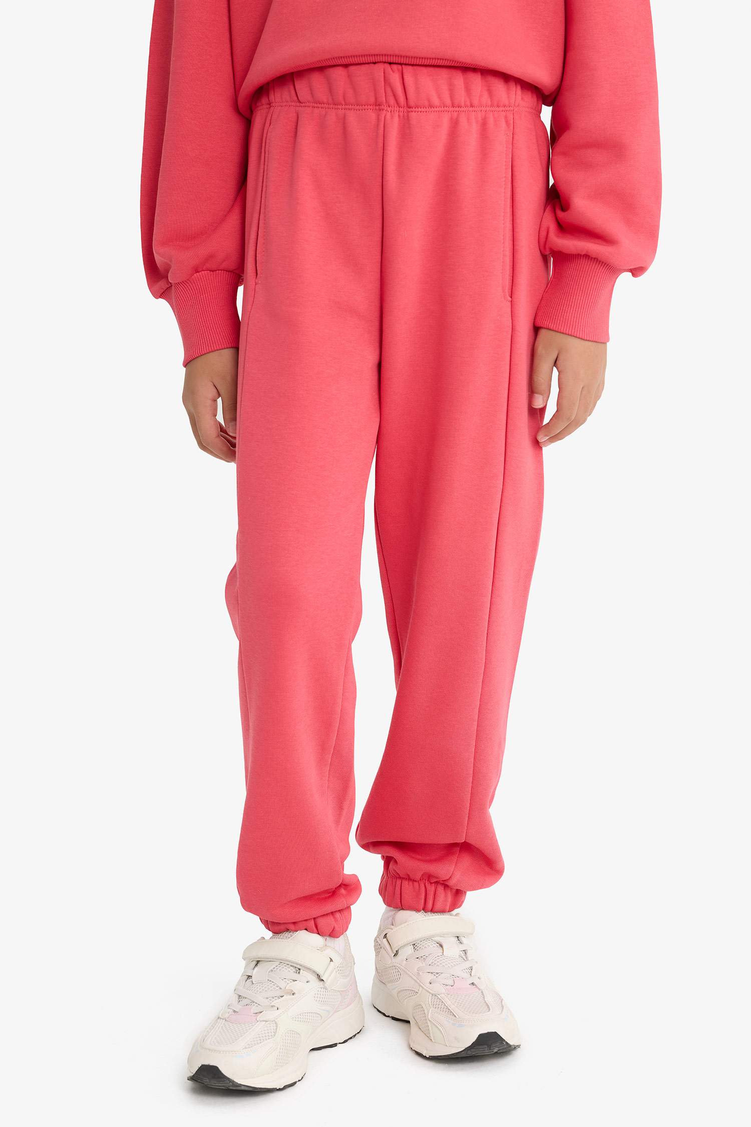 Girls 2-Piece Set Printed Sweatshirt Tracksuit Bottoms