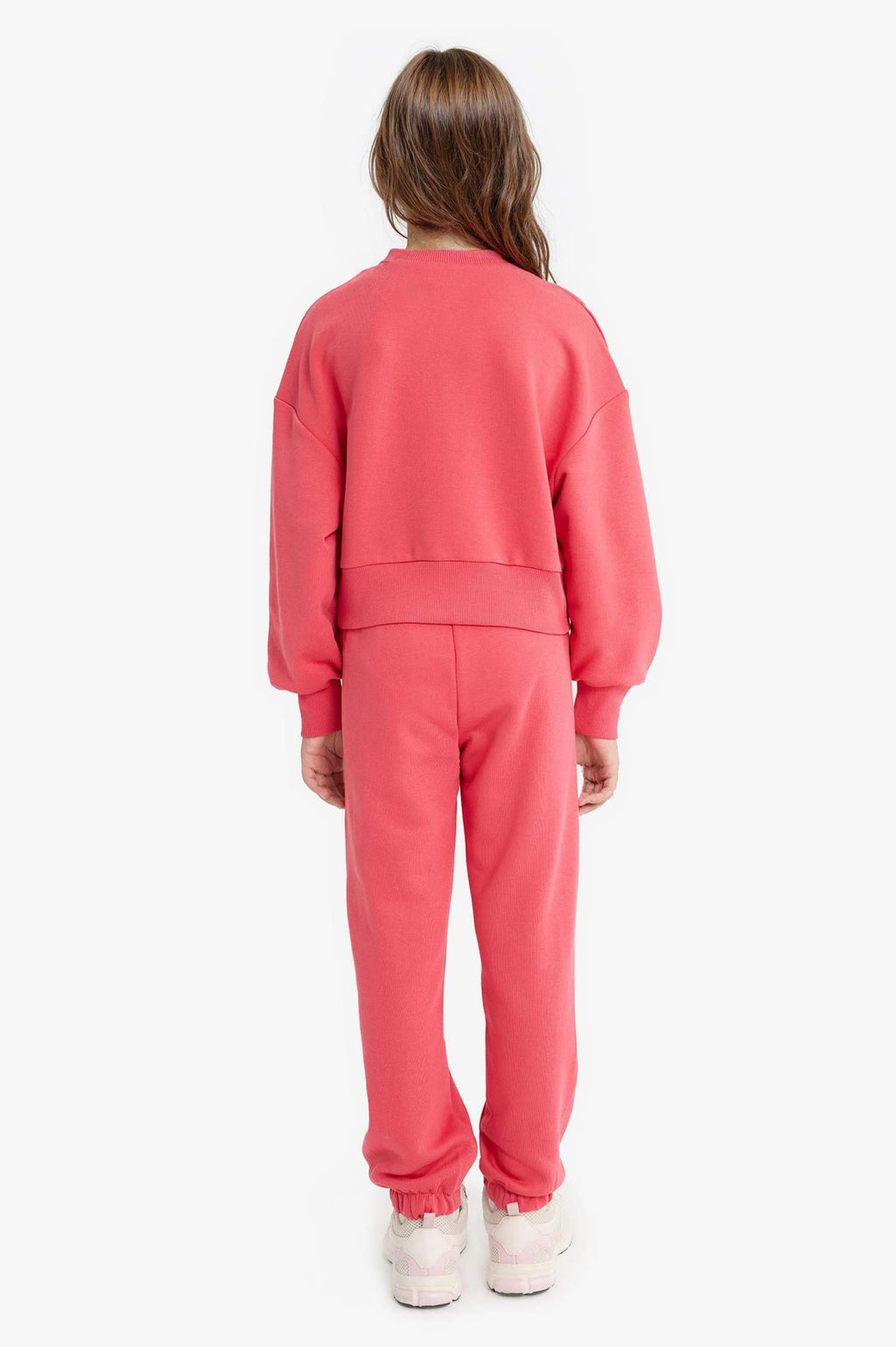 Girls 2-Piece Set Printed Sweatshirt Tracksuit Bottoms