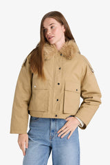 Waterproof Regular Fit Hooded Cotton Jacket