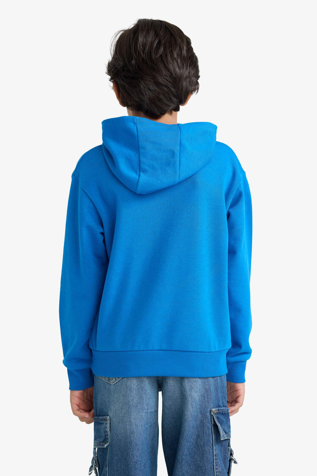 Boys Hooded Printed Sweatshirt