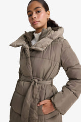 Regular Fit Waterproof Parka Jacket with Hood