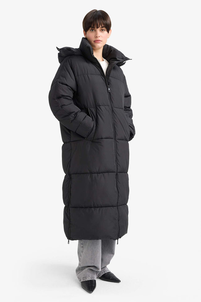 Waterproof parka with relaxed fit and hood Hover Image