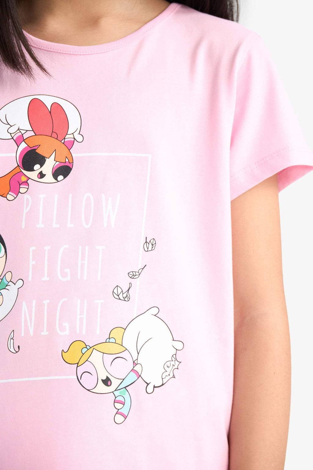 2 Piece Regular Fit Powerpuff Girls Licensed Knitted Pyjamas