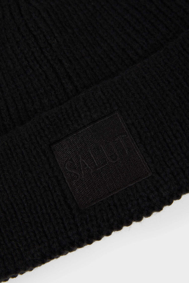 Women's Woven Beanie with Label Main Image