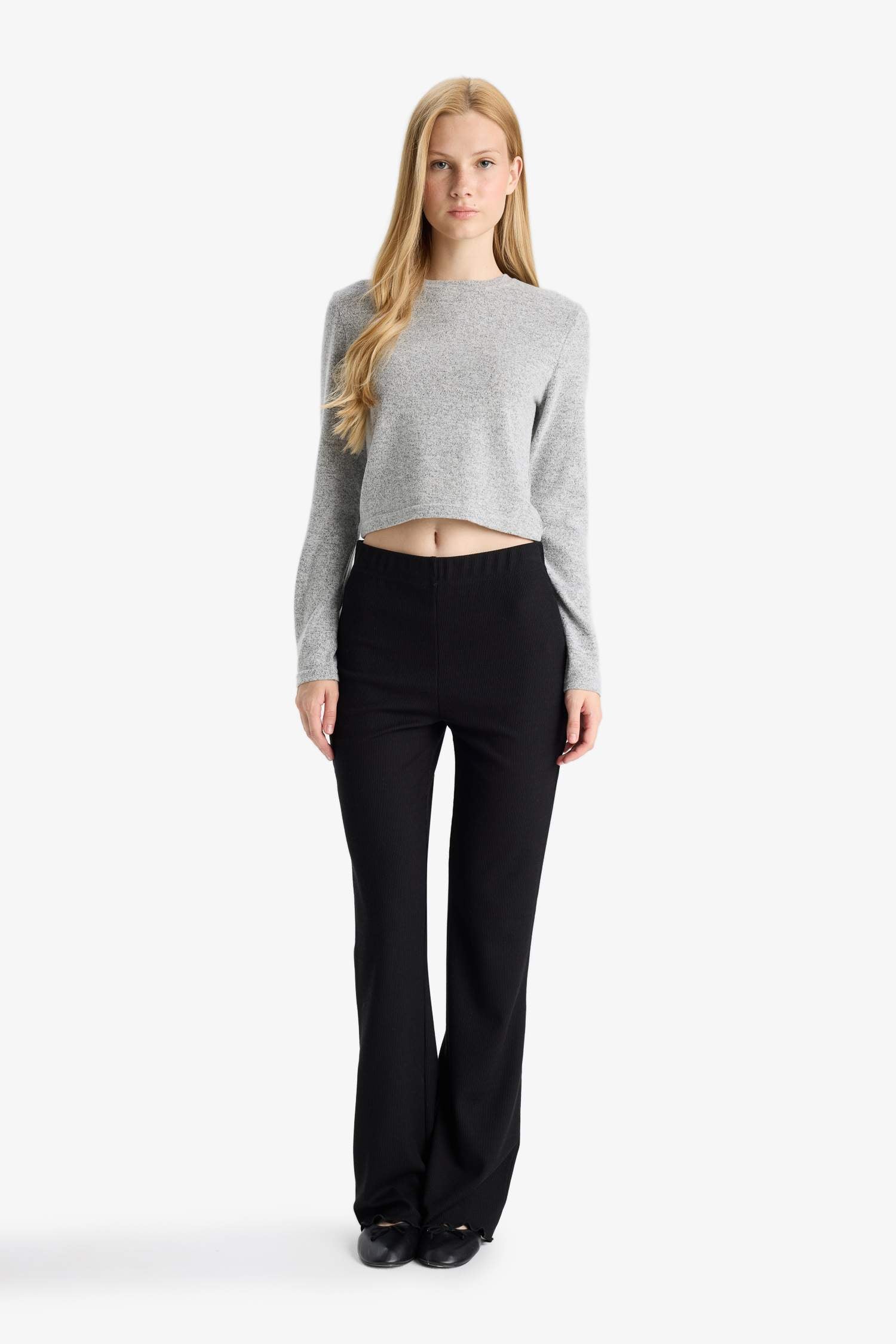 Slim Fit Long Sleeve Crew Neck T-shirt