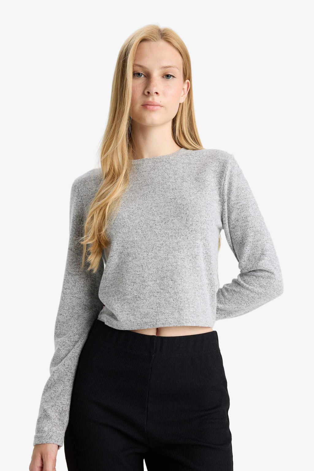 Slim Fit Long Sleeve Crew Neck T-shirt