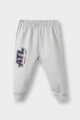 Baby Boy 2-Piece Set School Printed Sweatshirt Tracksuit Bottoms