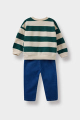 Baby Boy 2-Piece Set Striped Sweatshirt Jeans