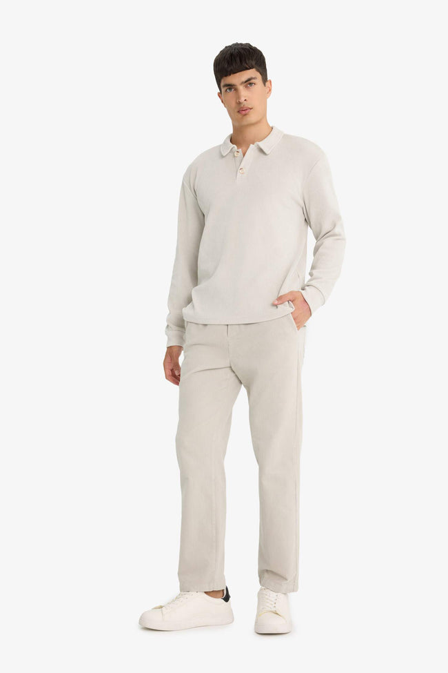 Regular Fit Polo Neck Sweatshirt Main Image