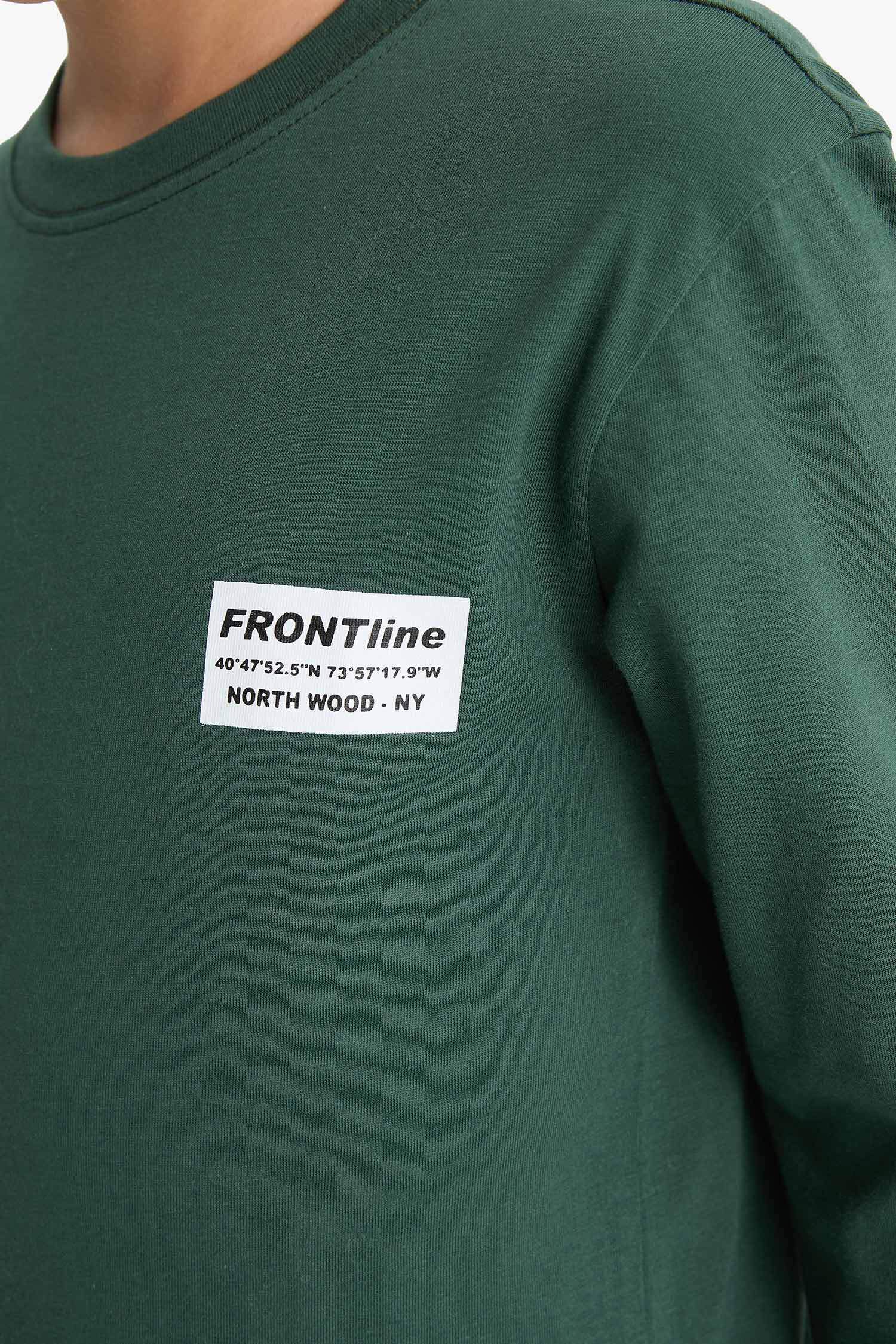 Boys Pajama Set Printed Long Sleeve Top and Long Bottom