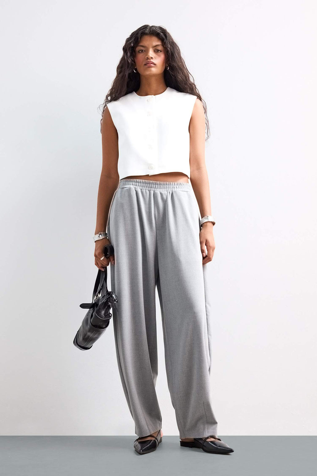 Baggy Fit Normal Waist Trousers