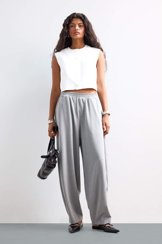 Baggy Fit Normal Waist Trousers Hover Image