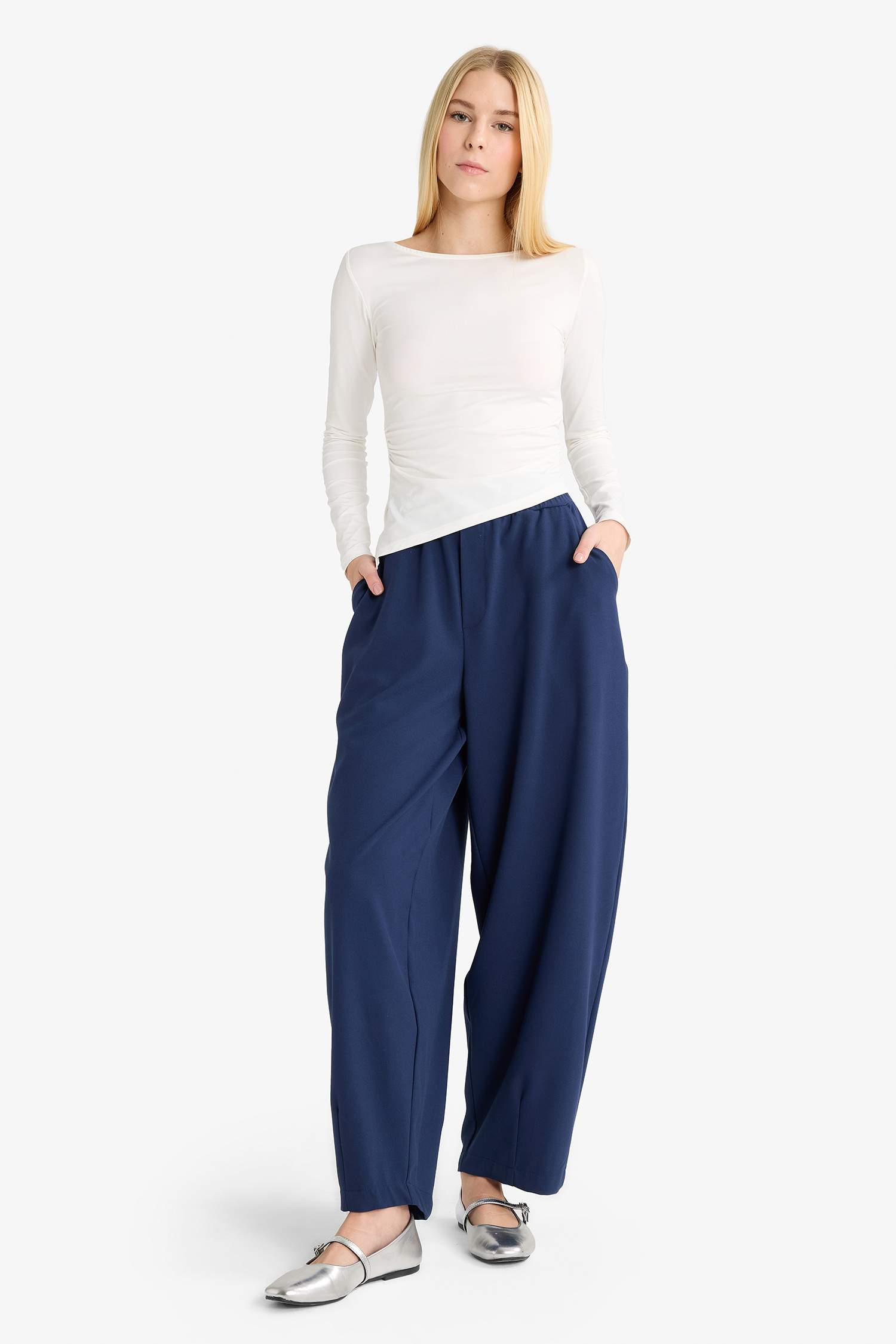 Baggy Fit Normal Waist Trousers