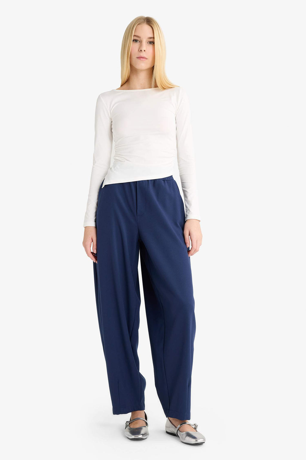 Baggy Fit Normal Waist Trousers