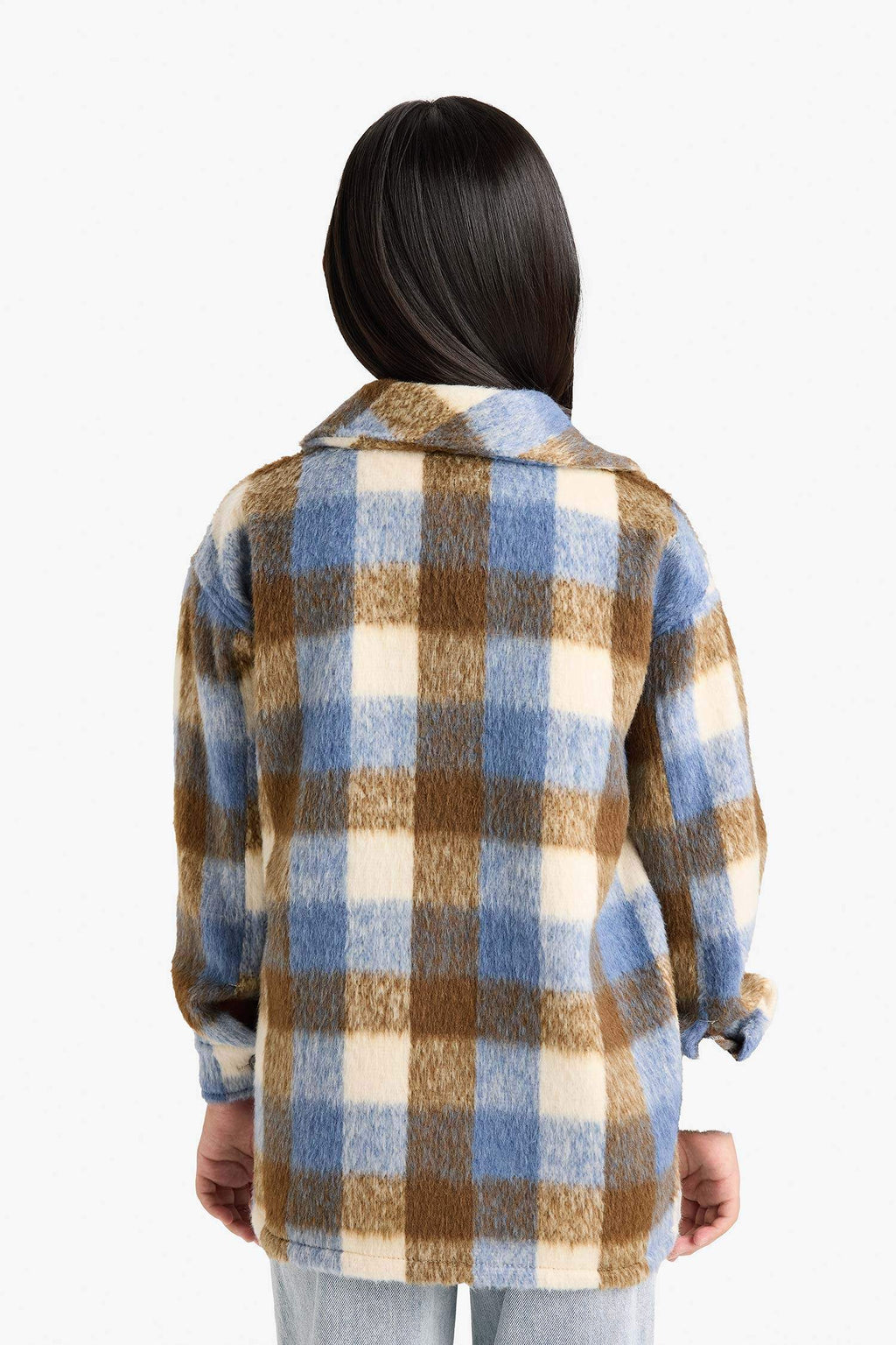 Checked Long-Sleeved Shirt For Girls