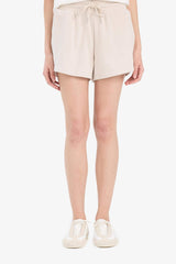 Relax Fit Flexible Waist Lace-Up Bermuda Shorts