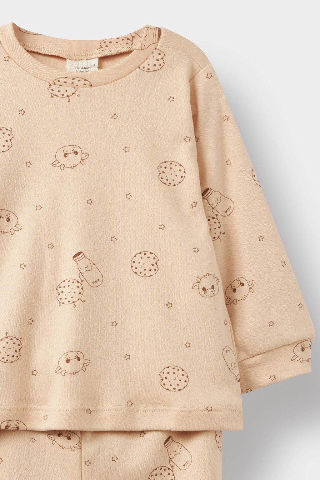 Baby Boy Pajama Set Patterned Combed Cotton Long Sleeve Top Long Bottom