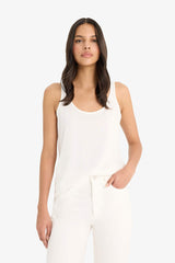 Regular Fit Basic Plain Round Neck Basic Plain Tank Top