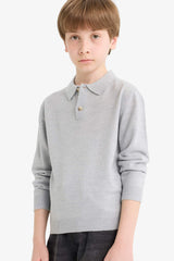 Boys School Polo Neck Sweater