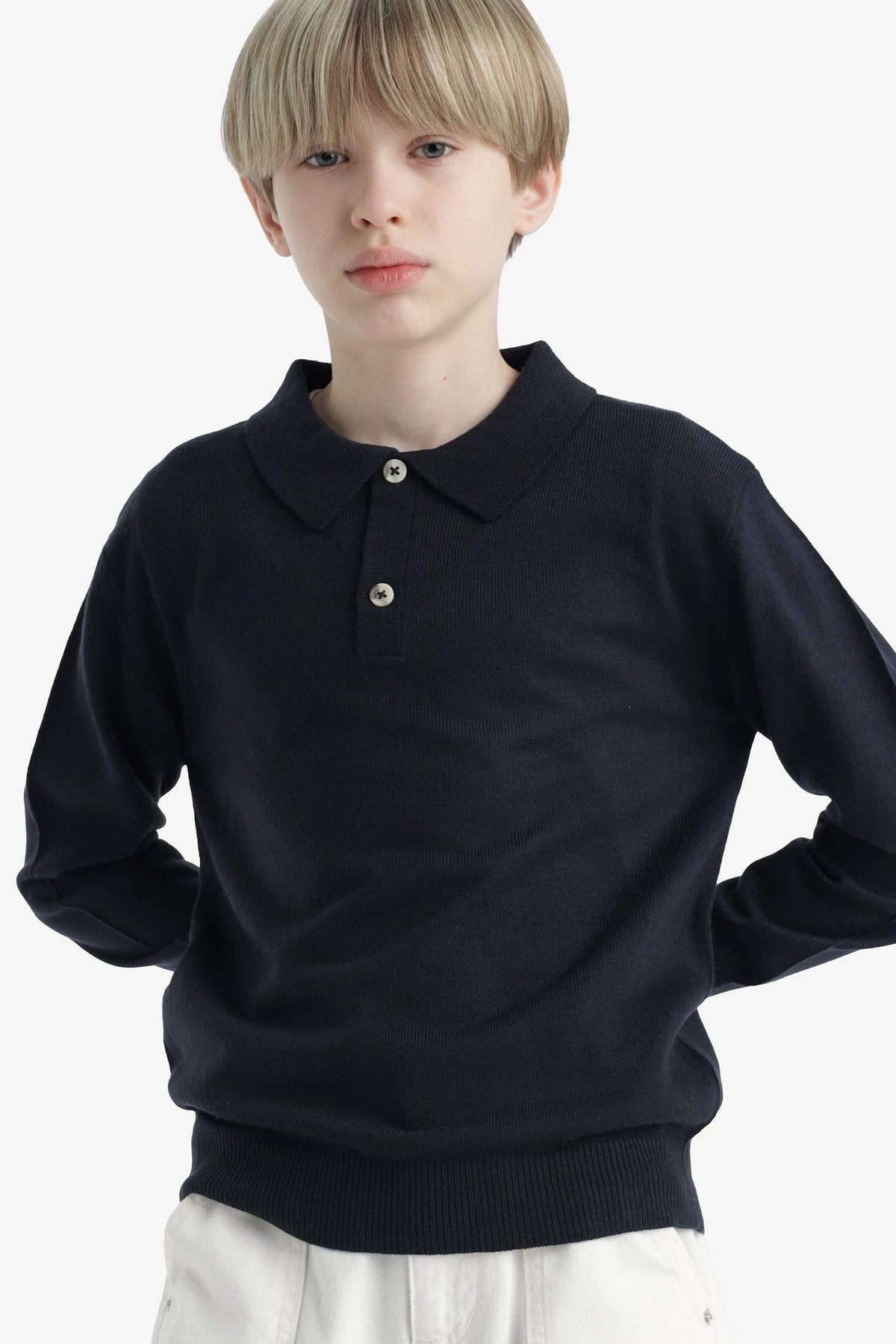 Boys School Polo Neck Sweater