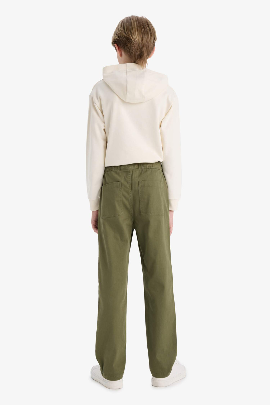 Boy Regular Fit Straight Leg Gabardine Trousers