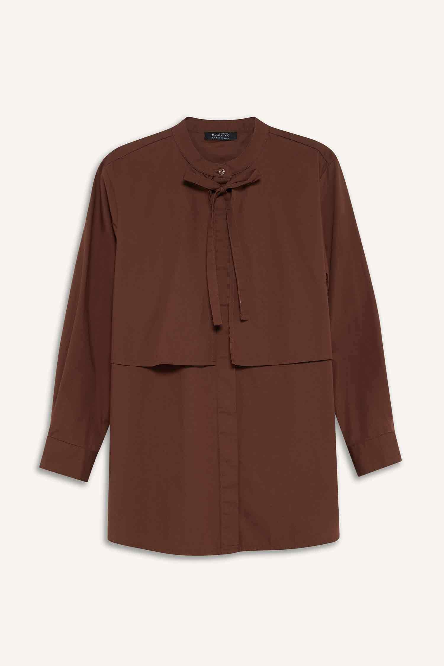 Relax Fit Poplin Long Sleeve Tunic