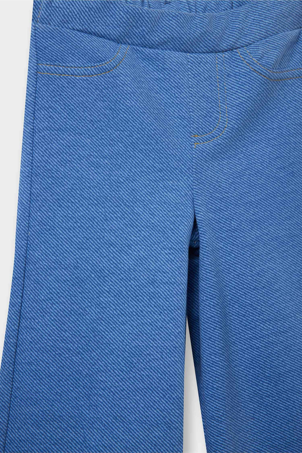 Baby Girl Wide Leg Jean-Look Pants