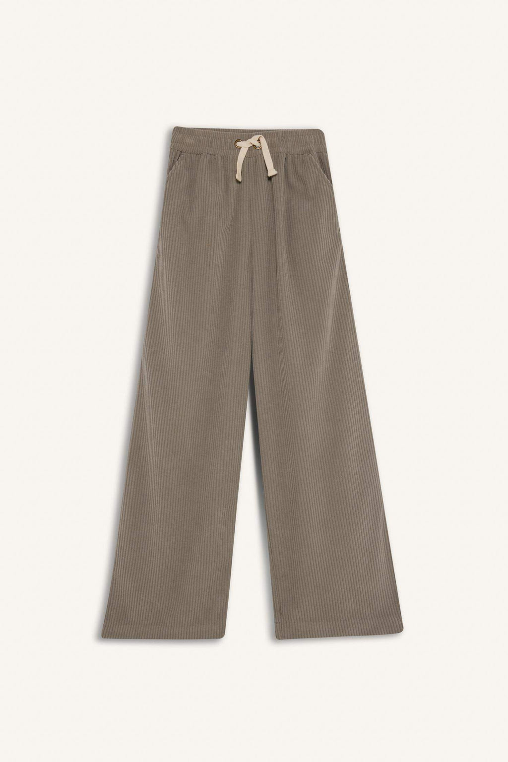 Girls' Wide Leg Pants with Elastic Waistband