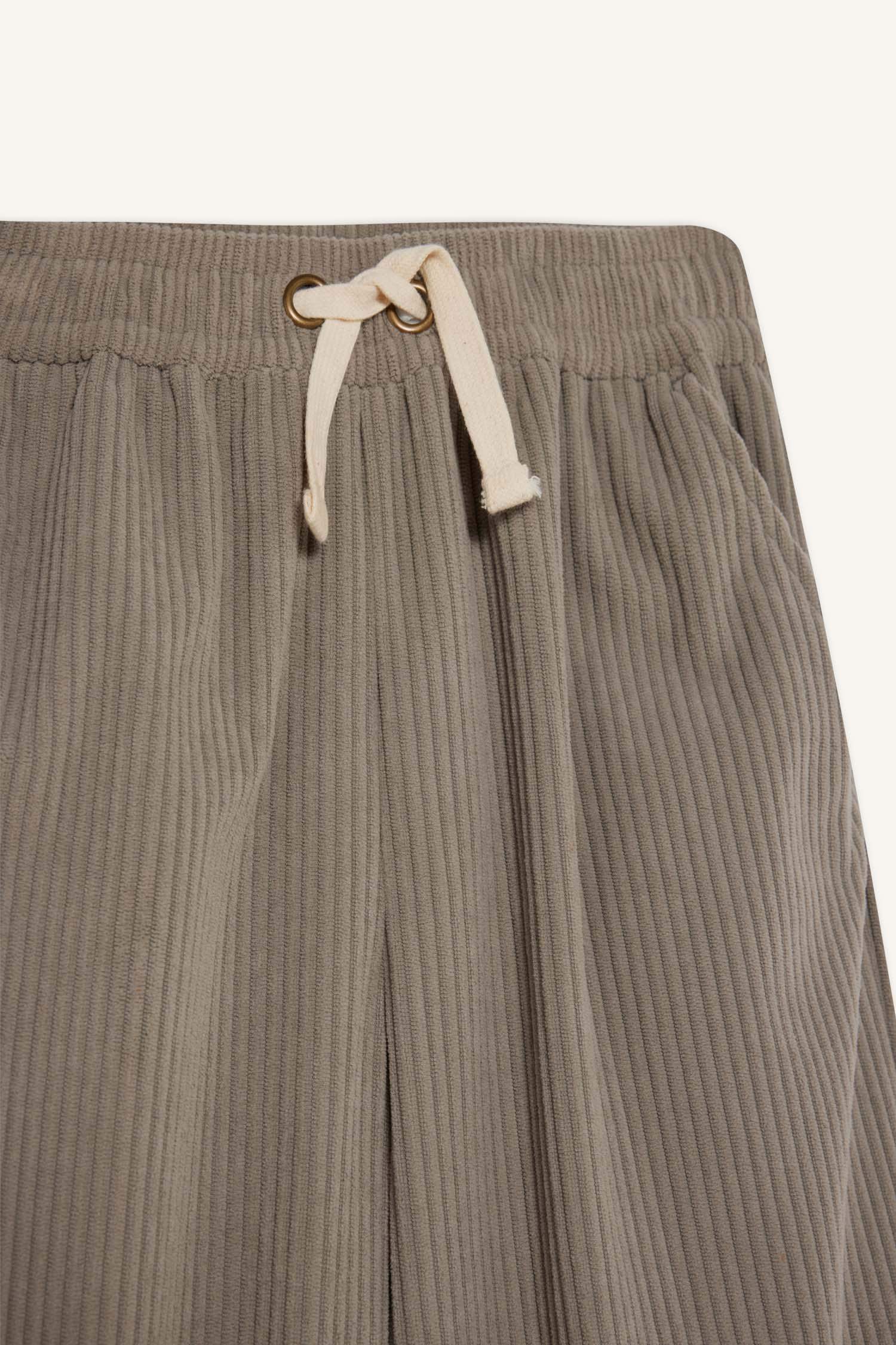 Girls' Wide Leg Pants with Elastic Waistband