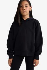 Girl relaxed fit anime hoodie with soft fleece inside