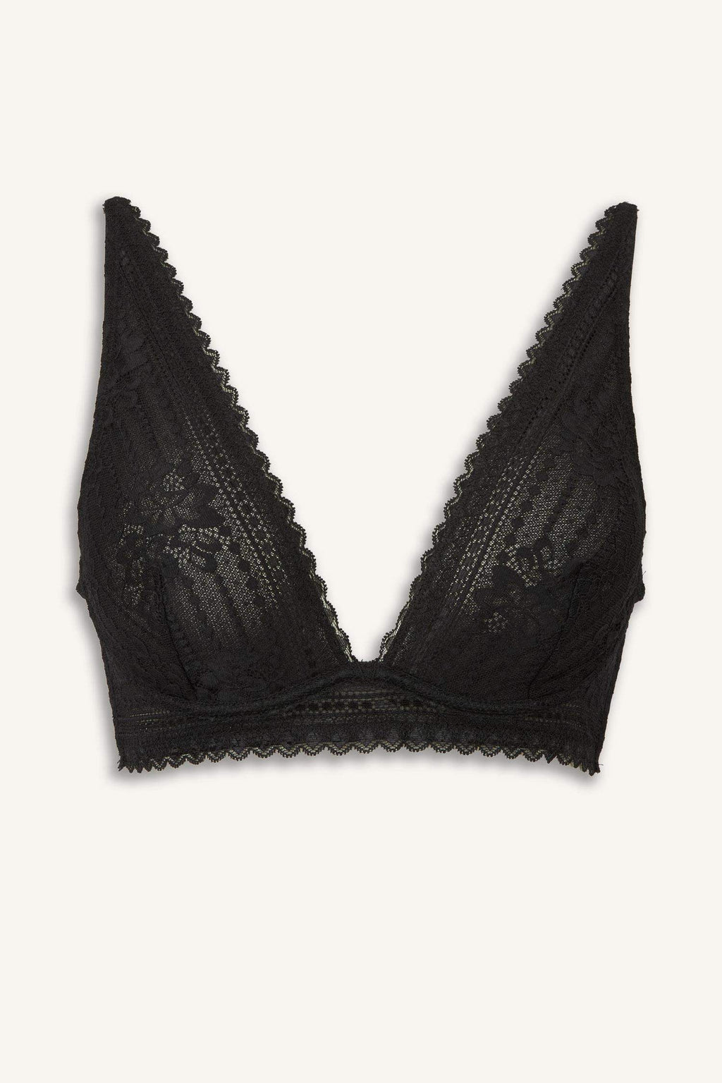 Laced, Padless, Underwire Bralette