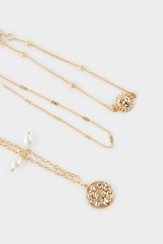 women 6-Piece Gold Bracelet Main Image