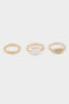 women 3-Piece Gold Ring