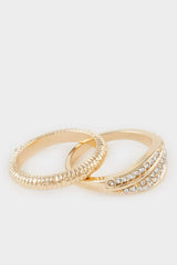 women 3-Piece Gold Ring