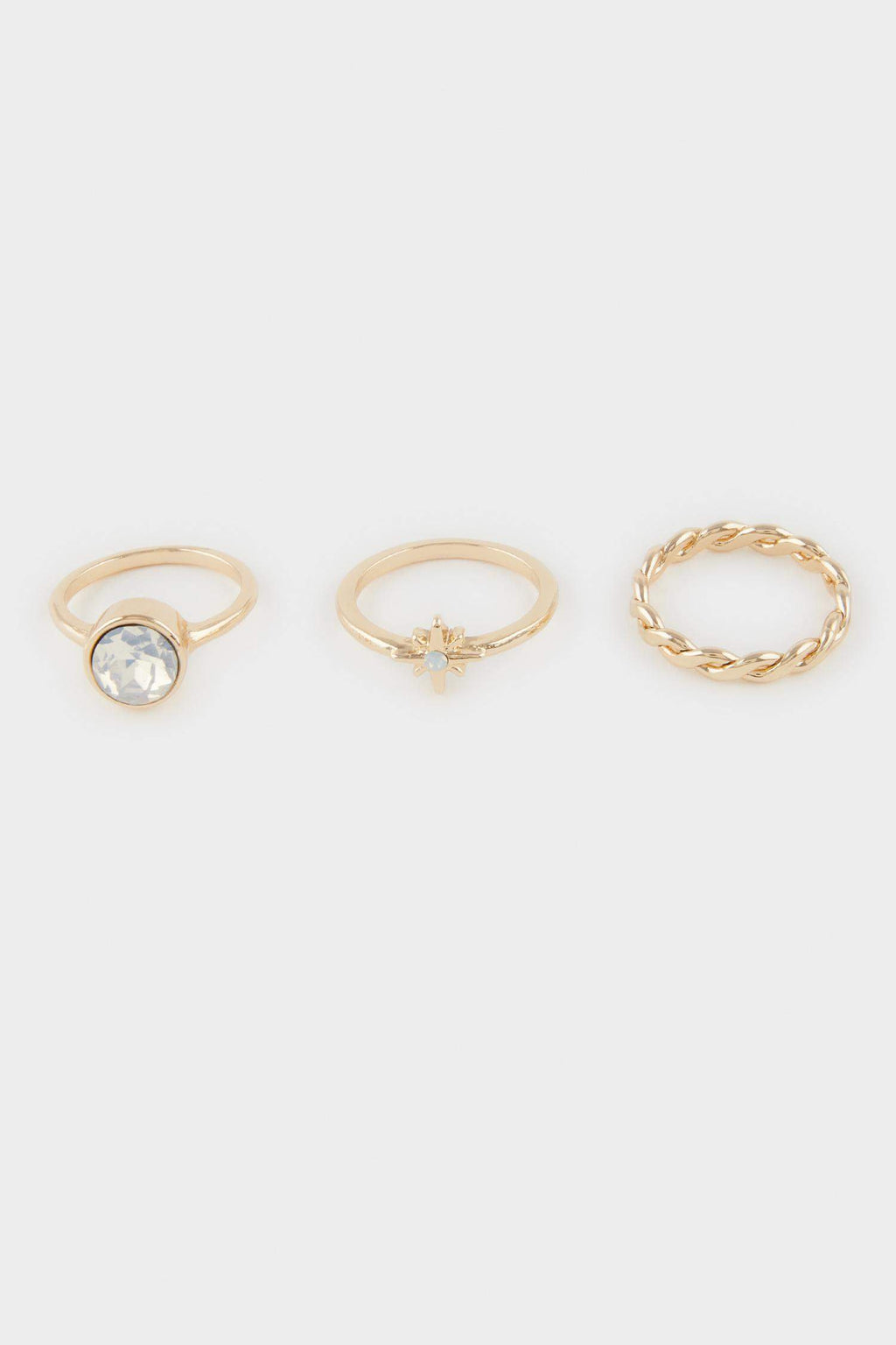 Women 3-Piece Gold Ring
