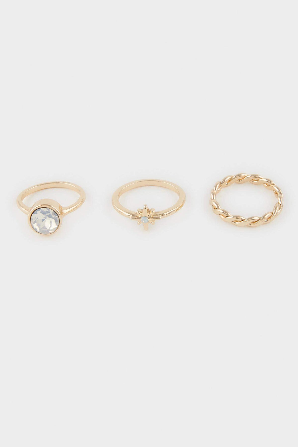 Women 3-Piece Gold Ring