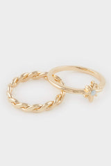 Women 3-Piece Gold Ring