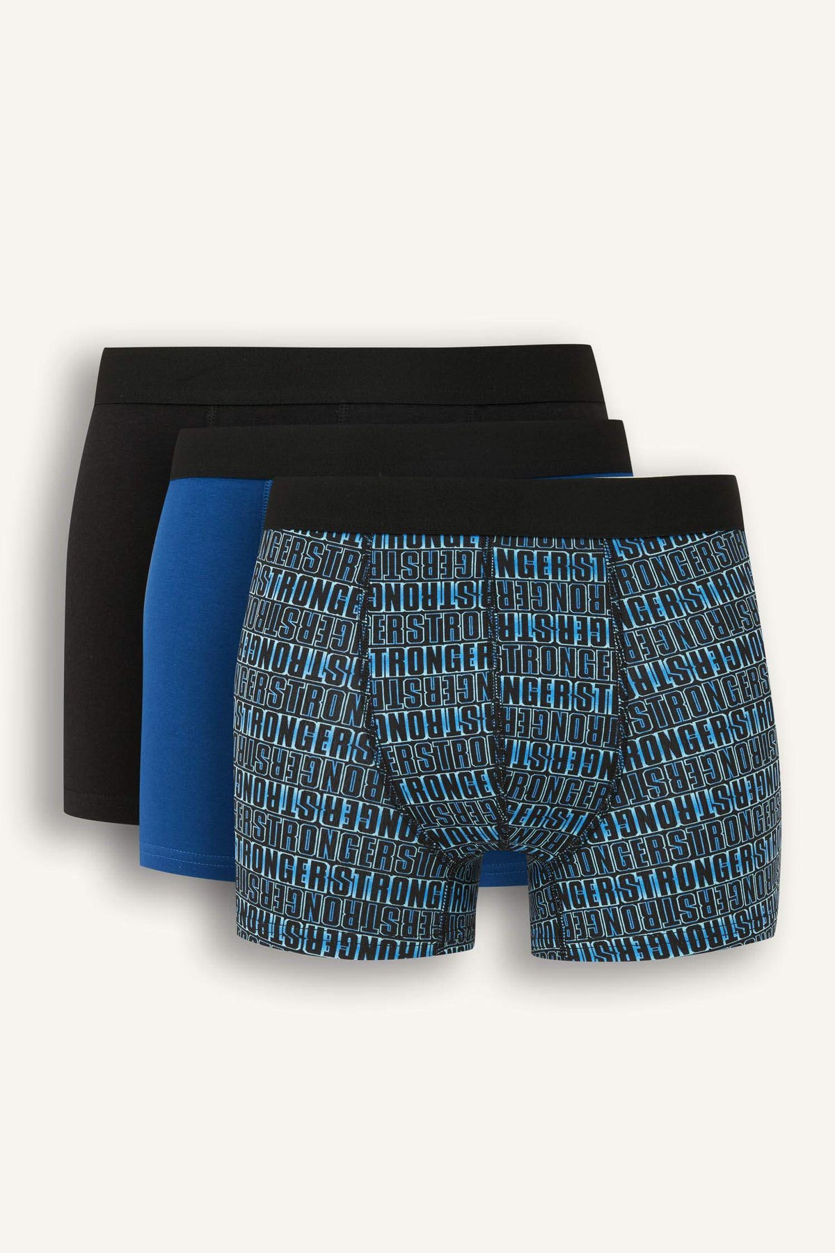 Regular Fit 3 Piece Printed Boxer