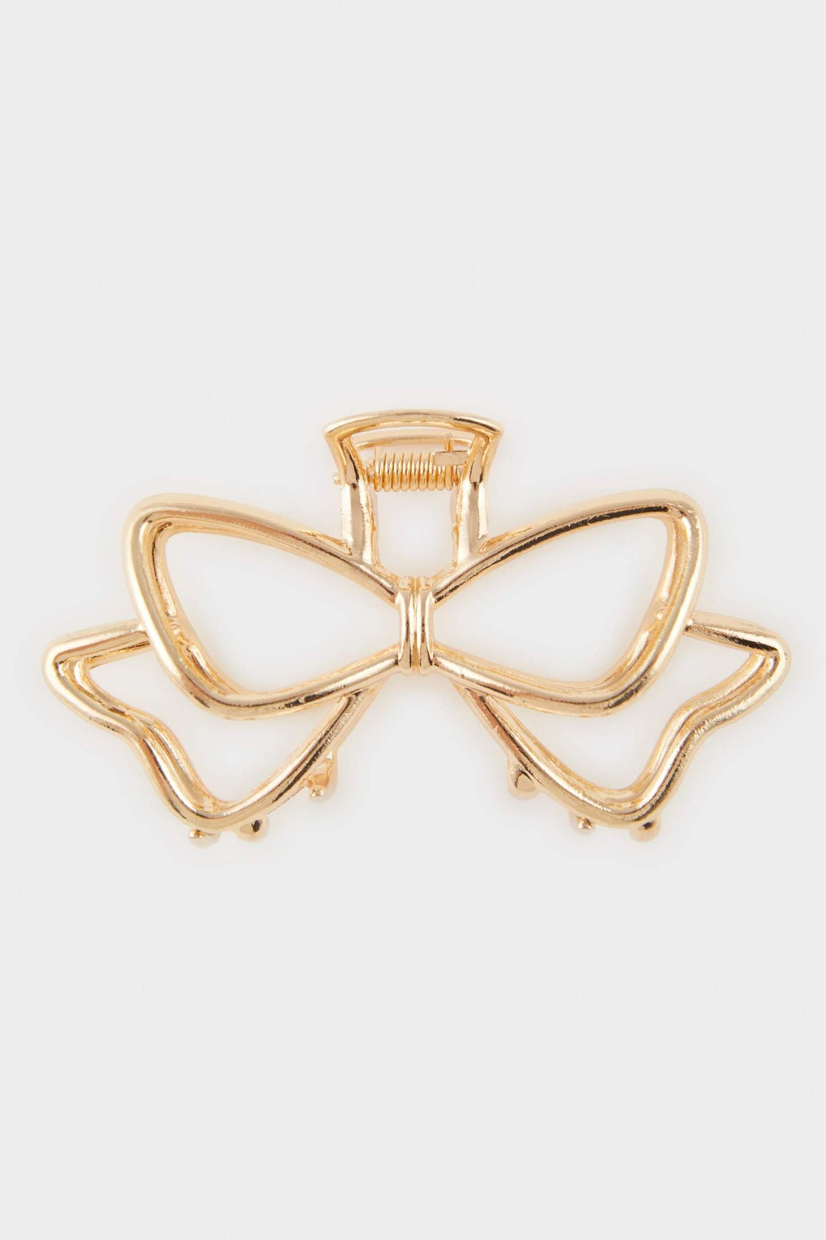 Women Bow Gold Latch Buckle