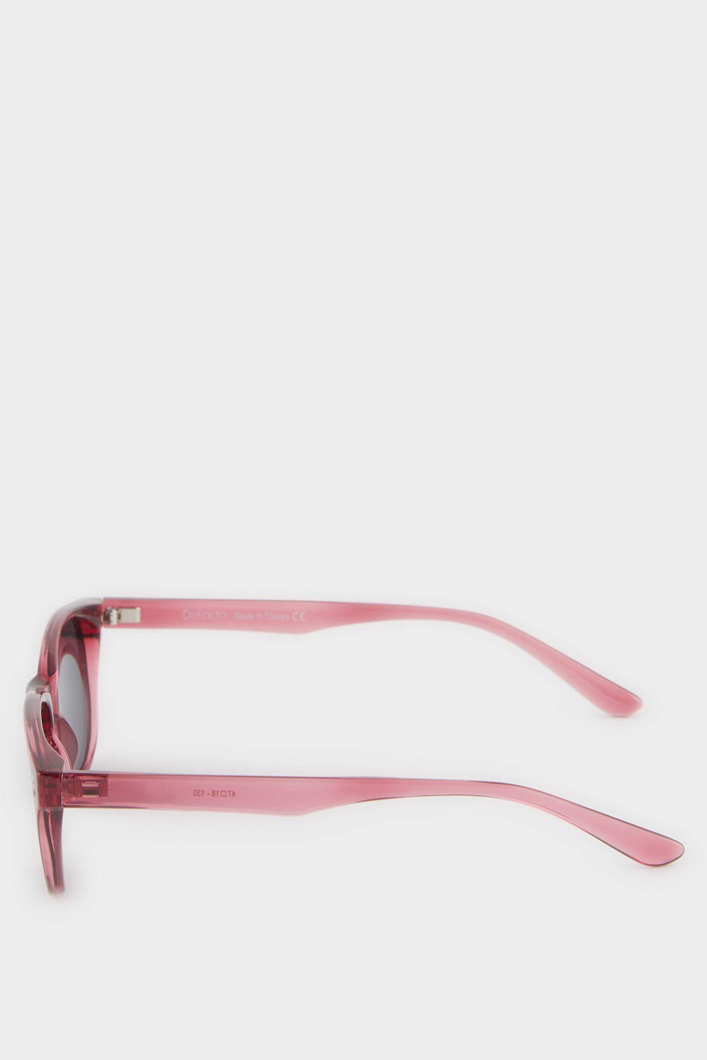 Round Burgundy Plastic Frame Black Lens Polarized Sunglasses For Girls