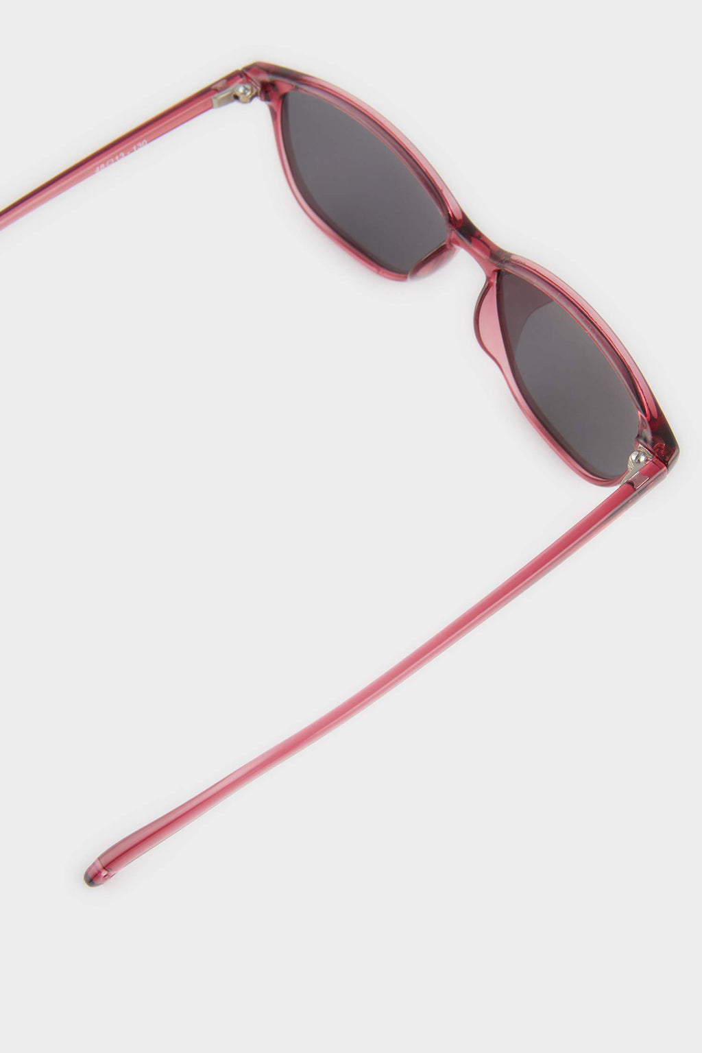 Round Burgundy Plastic Frame Black Lens Polarized Sunglasses For Girls