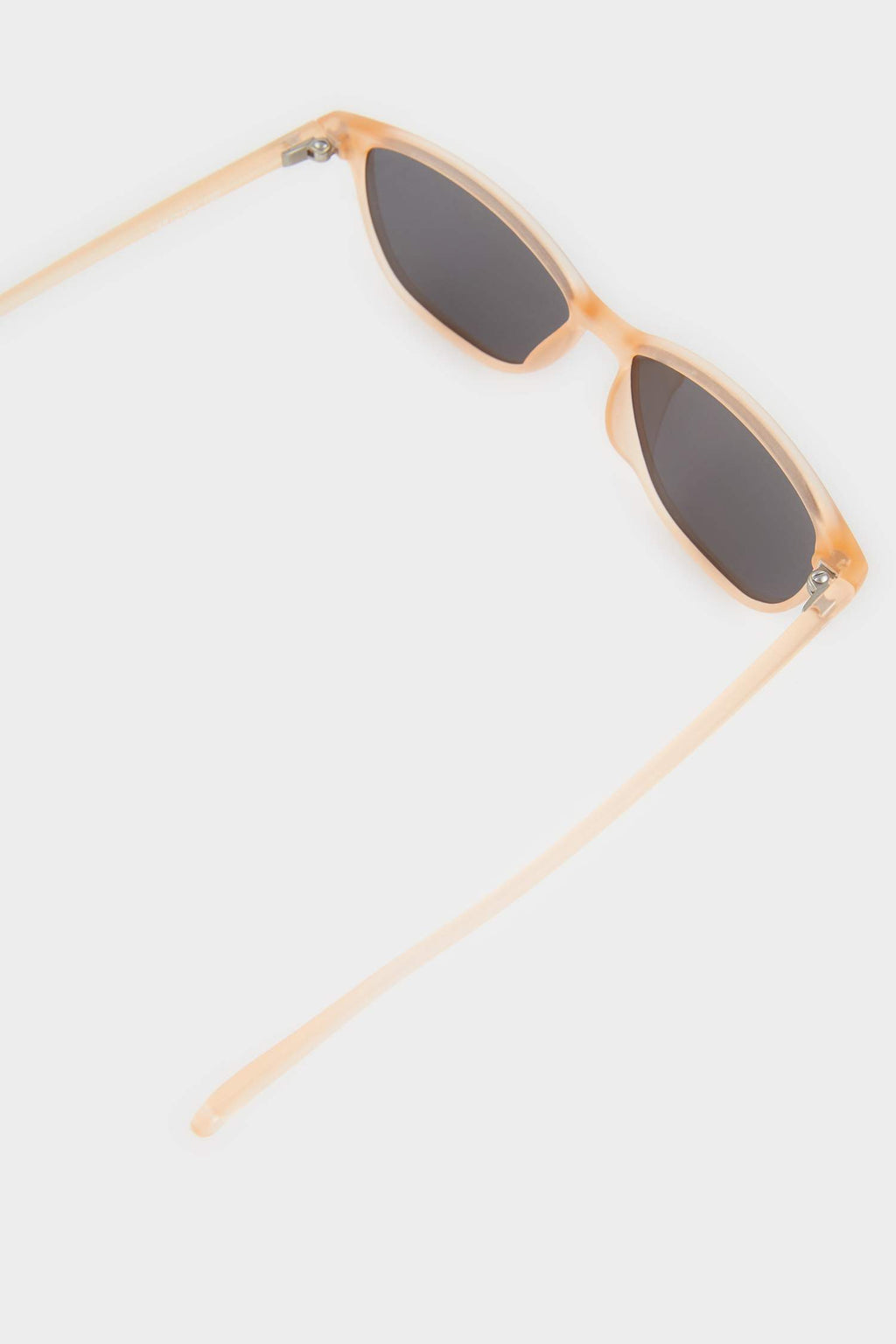 Girls Round Yellow Plastic Frame Black Glass Polarized Sunglasses