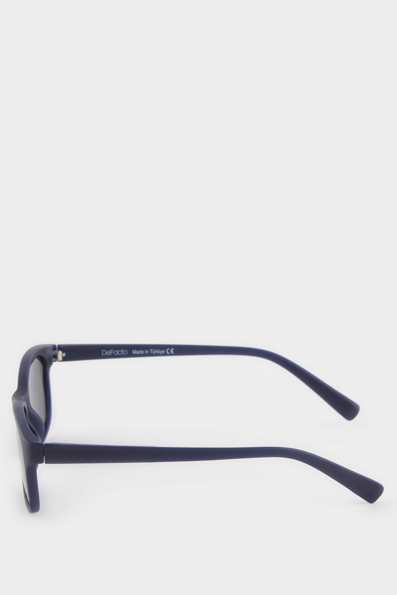 Boys Round Black Plastic Frame Black Glass Polarized Sunglasses