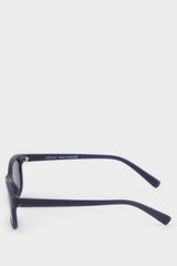 Boys Round Black Plastic Frame Black Glass Polarized Sunglasses