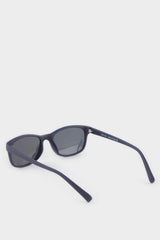 Boys Round Black Plastic Frame Black Glass Polarized Sunglasses