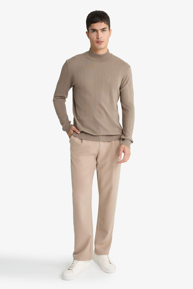 Standard Fit Turtleneck Knit Sweater Main Image