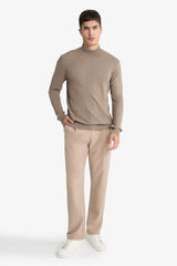 Standard Fit Turtleneck Knit Sweater