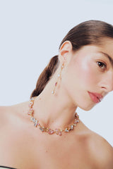 DCEY x DeFacto Women Pink Stone Gold Necklace