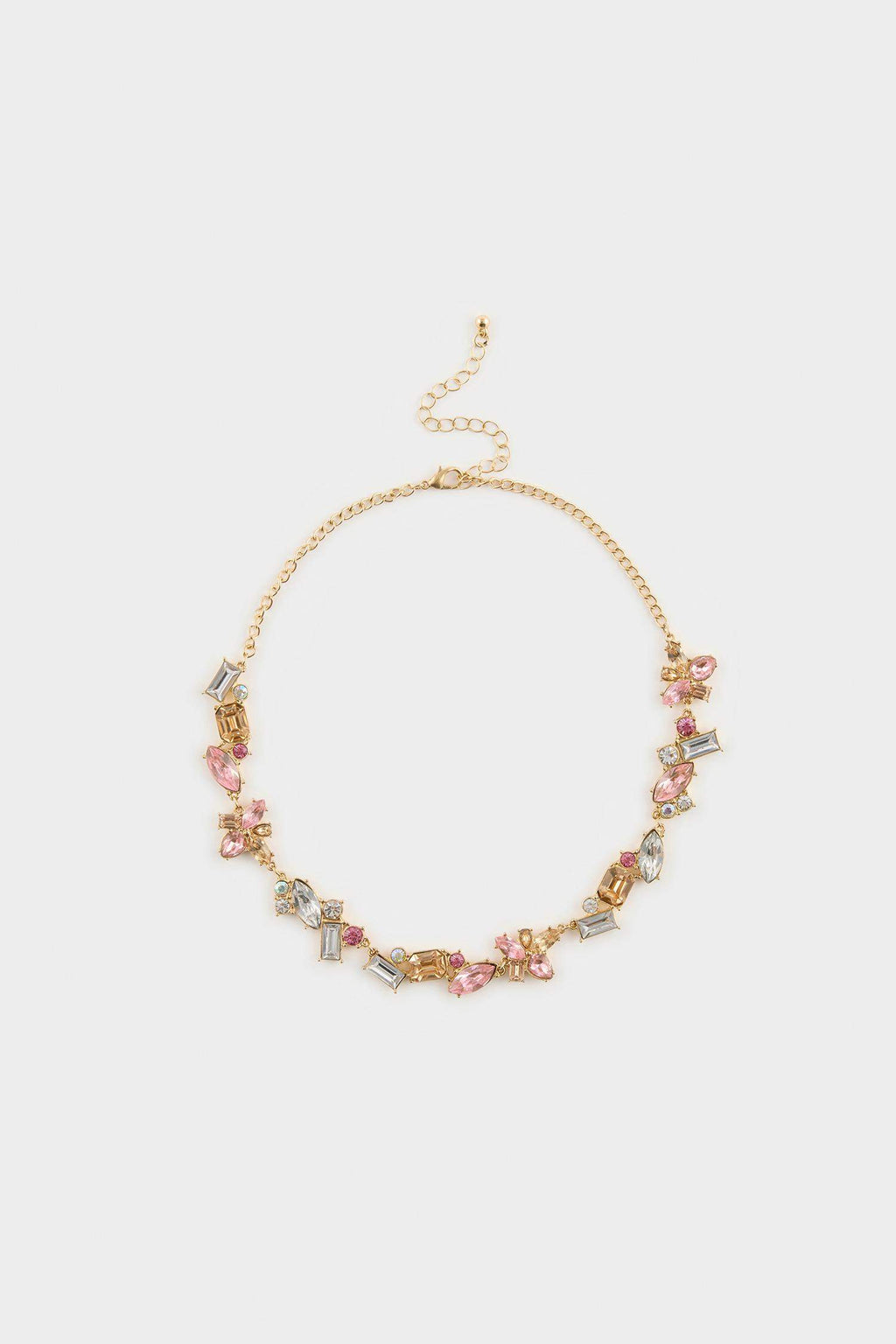 DCEY x DeFacto Women Pink Stone Gold Necklace